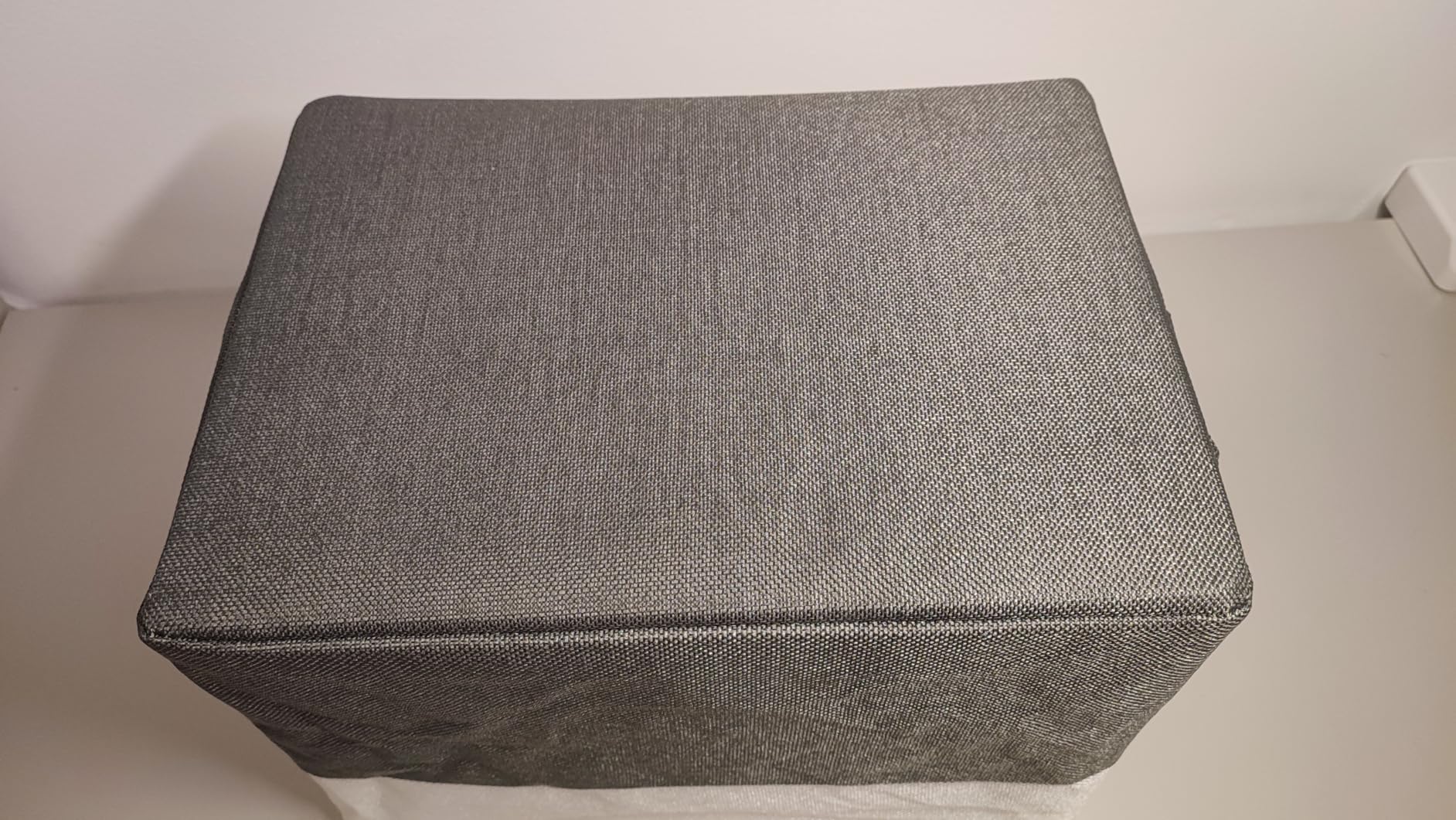 Amazon Basics Scatole Tessuto Antracite Grandi 3 Pezzi