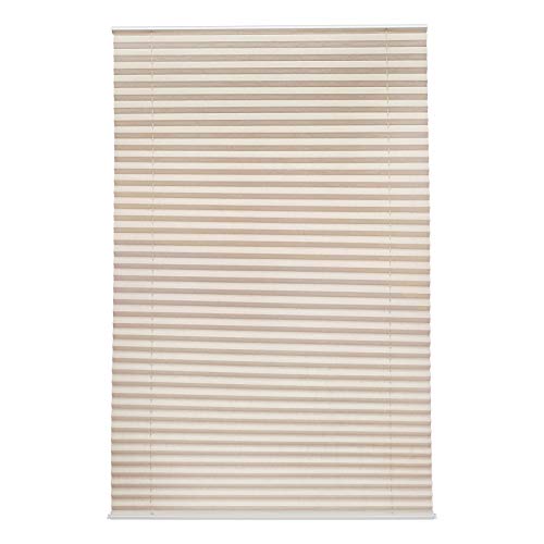 Amazon Basics Tenda Plissettata 70x130 cm Crema Senza Trapano