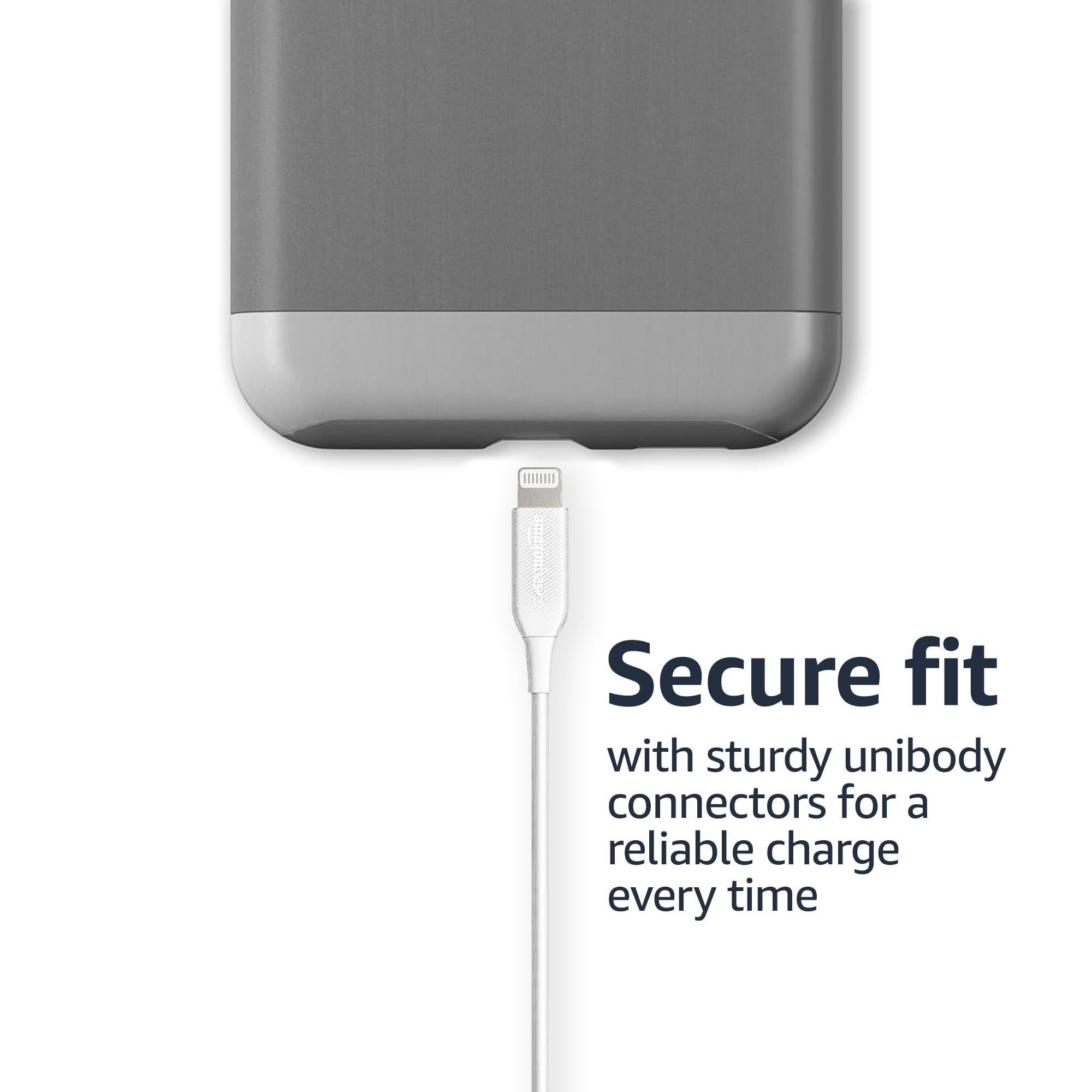 Amazon Basics cavo Lightning USB-A 0,9 m bianco MFi