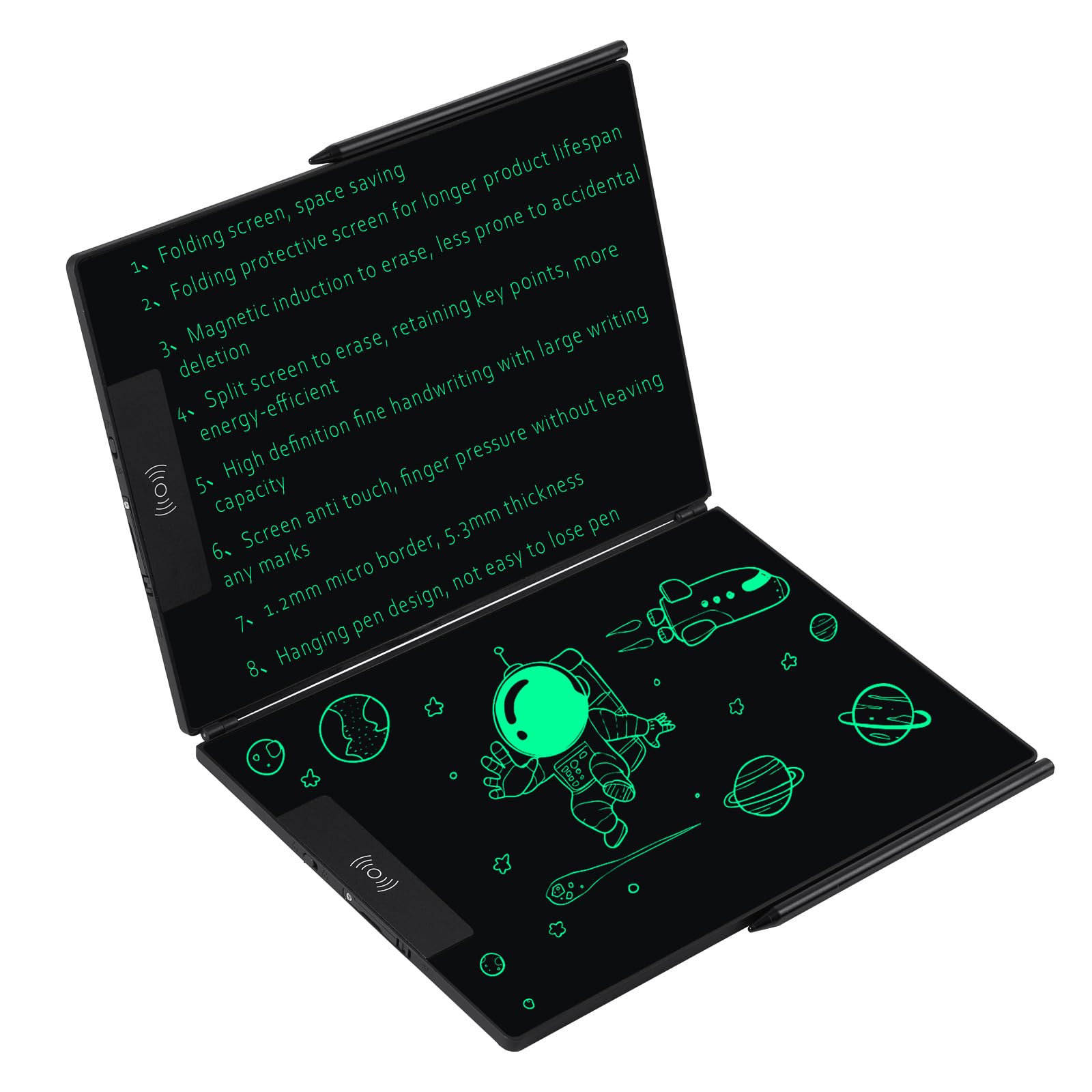 EMEBAY Tablet Scrittura LCD Pieghevole 14,4 Pollici