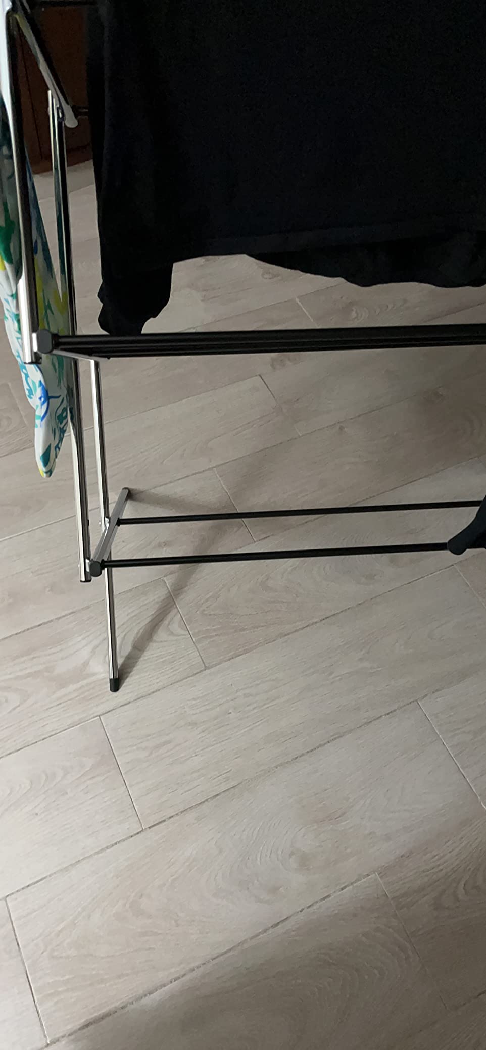 Amazon Basics Stendibiancheria Pieghevole Bianco Acciaio