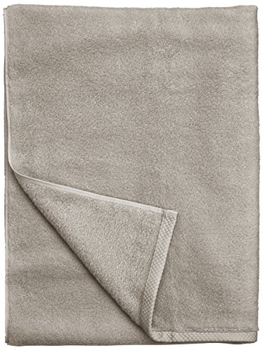 AmazonBasics set asciugamani cotone 6 pezzi platino rapida asciugatura