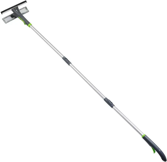 AmazonBasics Tergivetro Vetri con Spray Grigio Telescopico