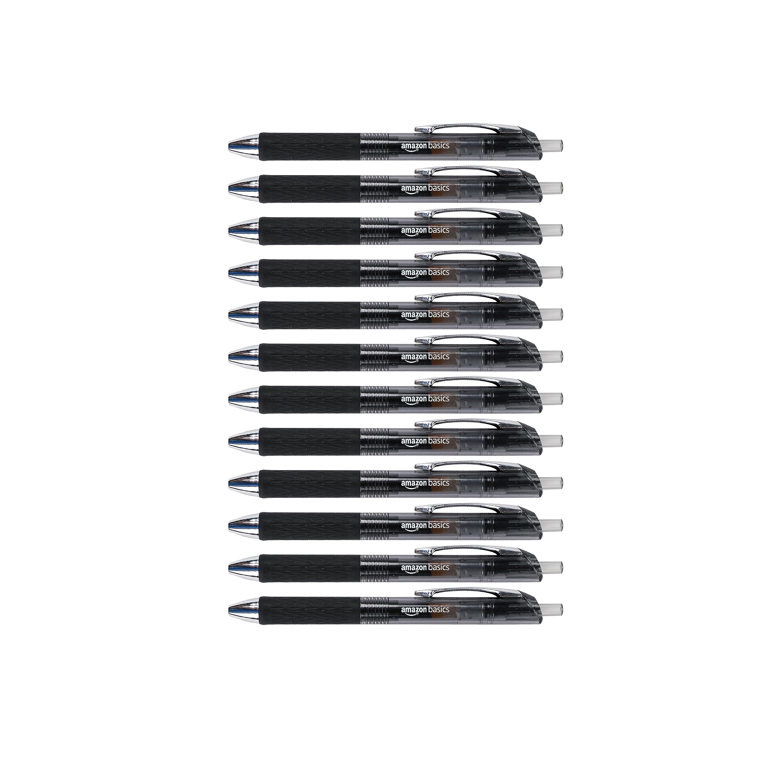 Amazon Basics Penne Gel Nere 12 Pezzi Punta 0,7 mm