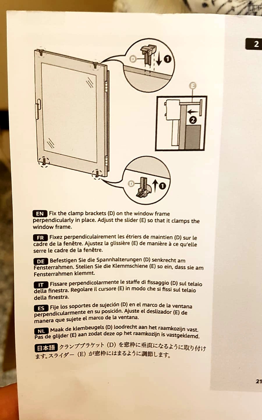 Amazon Basics Tenda Plissettata 70x130 cm Crema Senza Trapano