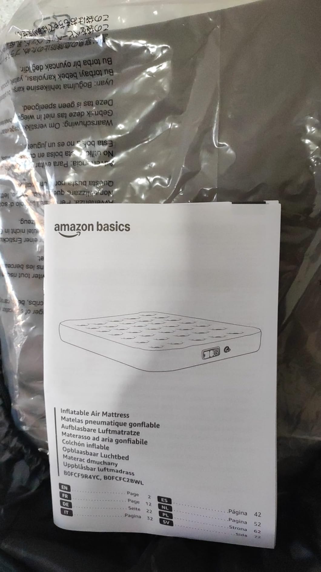 Amazon Basics Materasso Gonfiabile Queen 203x152cm