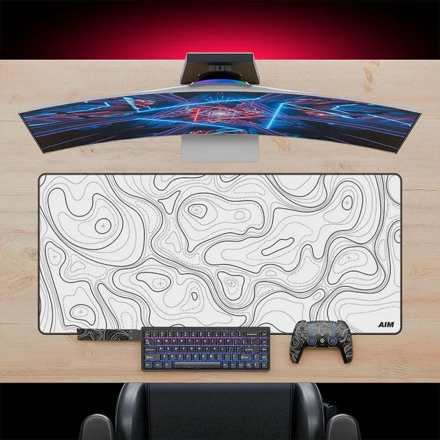 Aim Controller Topo White mousepad XXL bianco