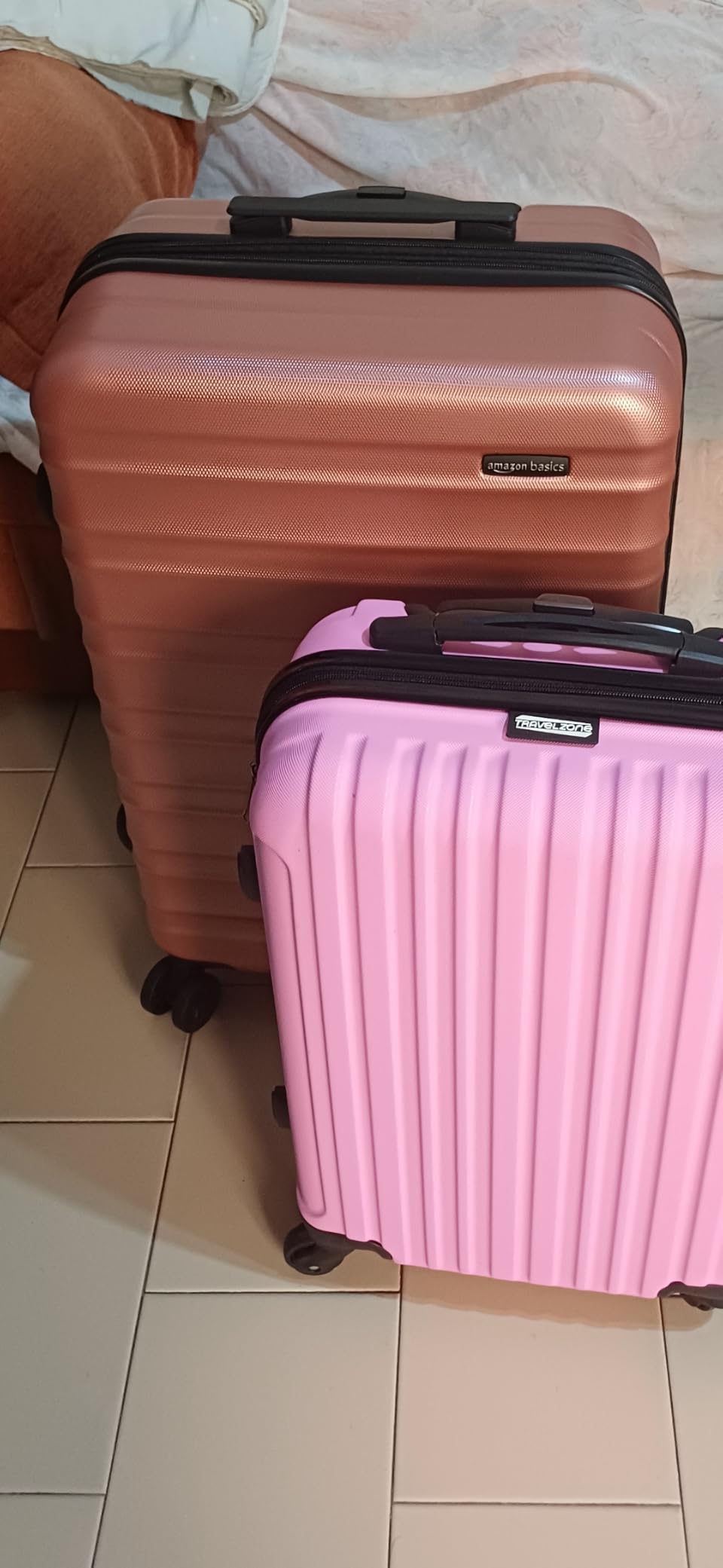 Amazon Basics Valigia Rigida Mano 55 cm Azzurra 32L