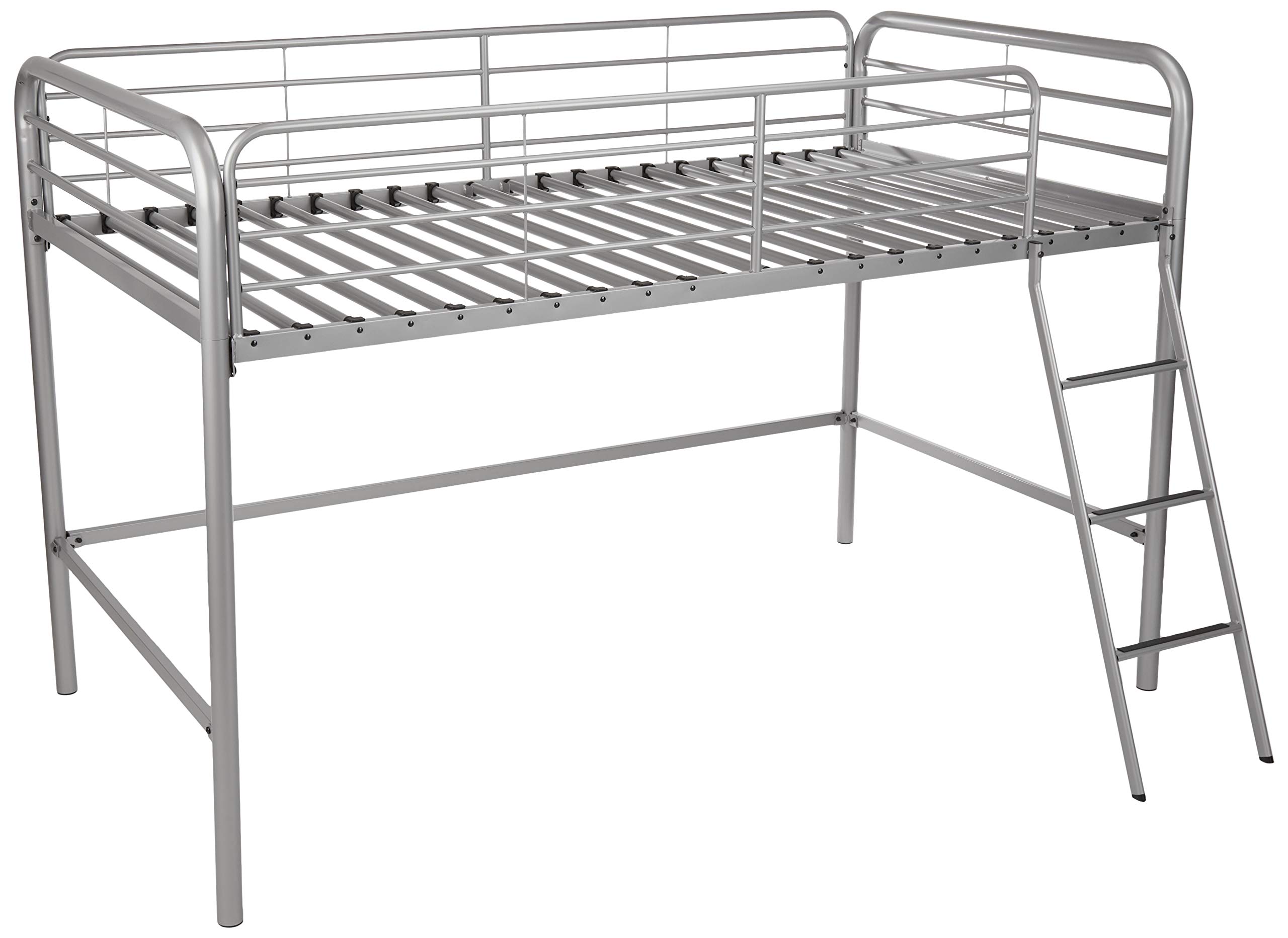 AmazonBasics Letto a Soppalco Singolo Metallo Argento