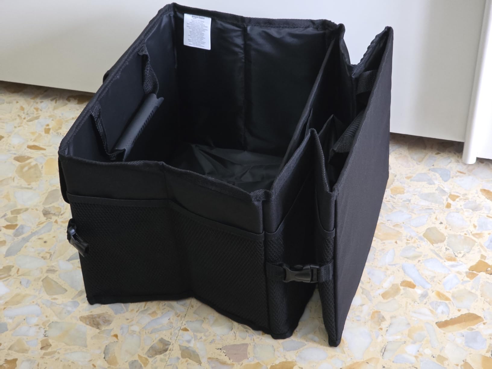 Amazon Basics Organizer Bagagliaio Auto 51L Nero Pieghevole