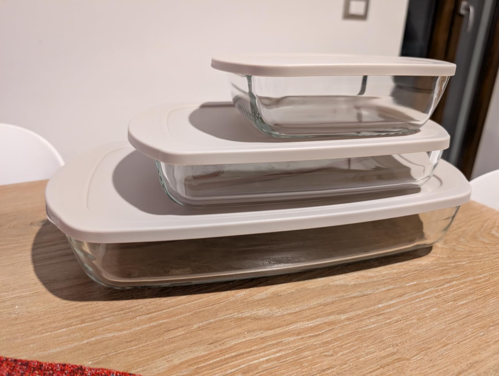 Amazon Basics set pirofile vetro forno 6 pezzi grigio