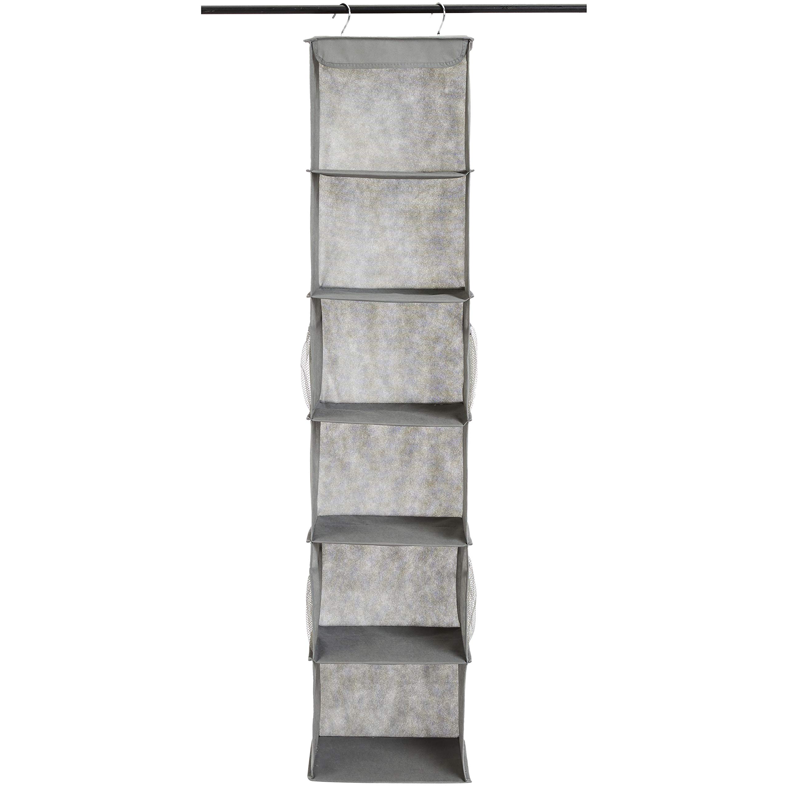 AmazonBasics Organizer armadio appeso 6 ripiani tessuto
