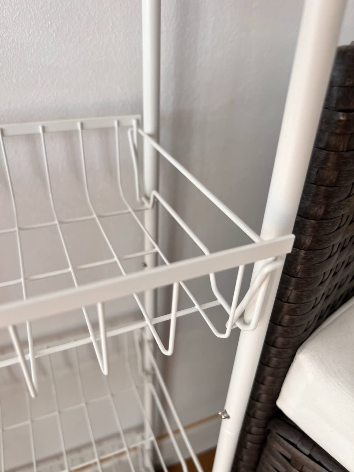 Amazon Basics carrello portavivande 4 ripiani bianco 41,5cm legno
