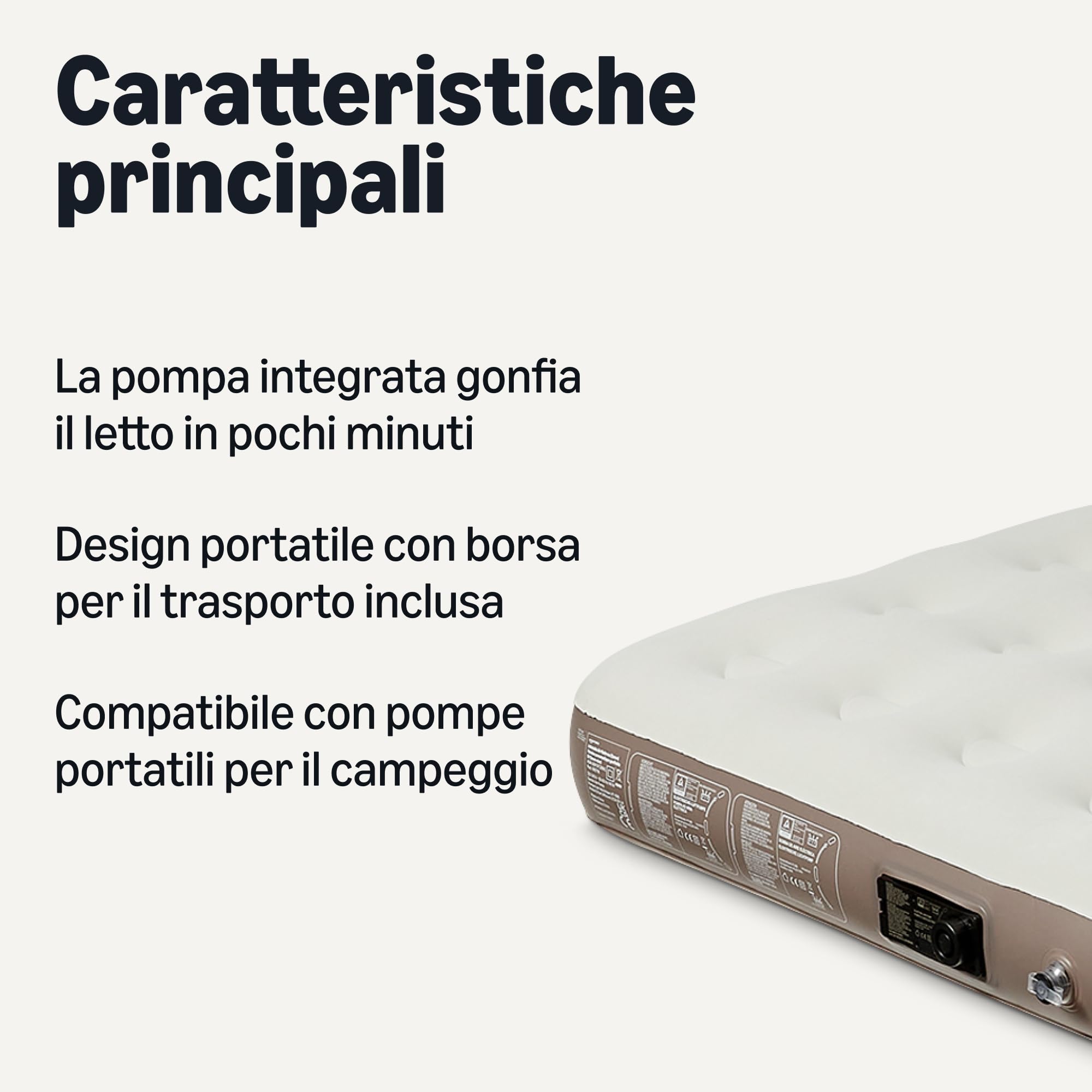 Amazon Basics Materasso Gonfiabile Queen 203x152cm