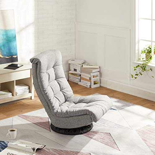 AmazonBasics Poltrona Girevole Poggiatesta Grigio