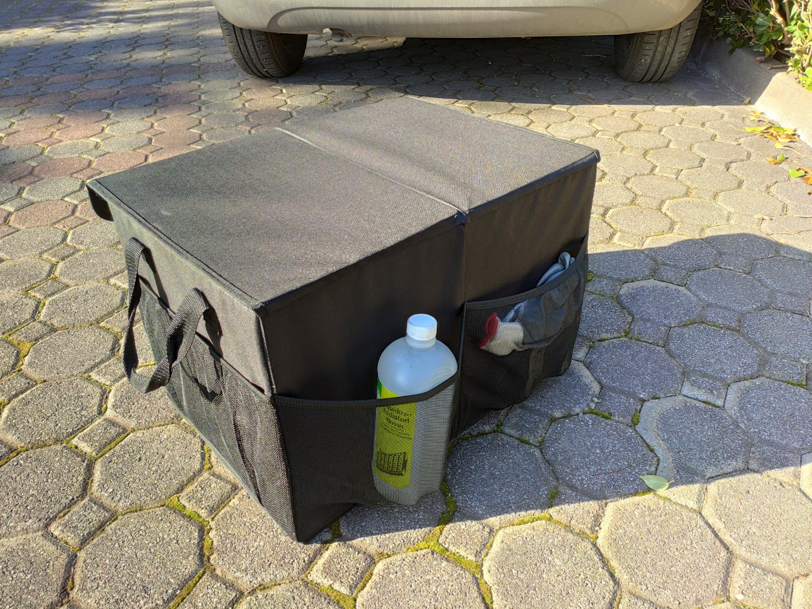 Amazon Basics portaoggetti bagagliaio auto 53x35x31 cm nero