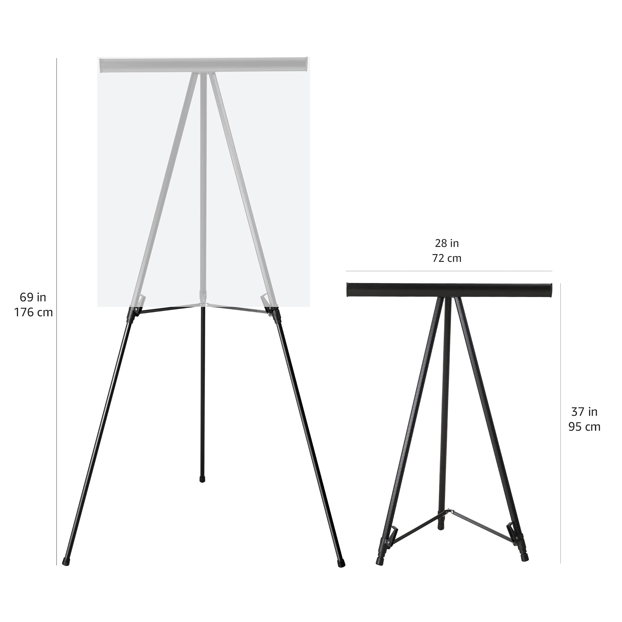 Amazon Basics cavalletto treppiede alluminio nero regolabile