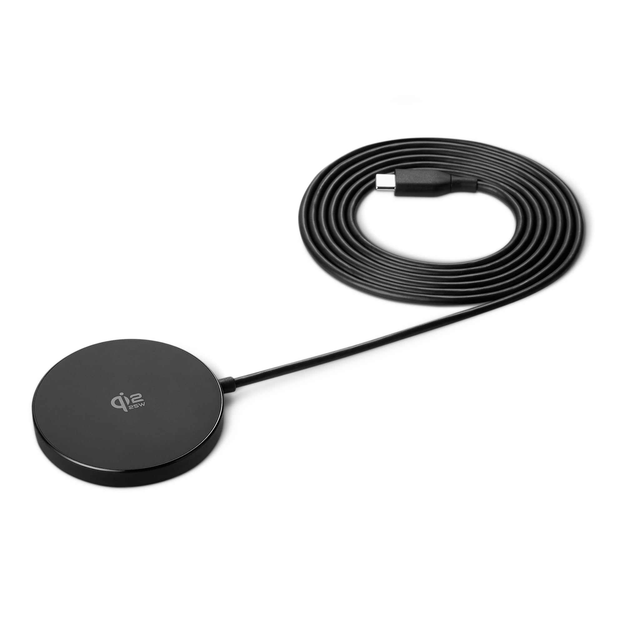 AmazonBasics Base Ricarica Wireless Qi2.2 25W Bianco Magnetico