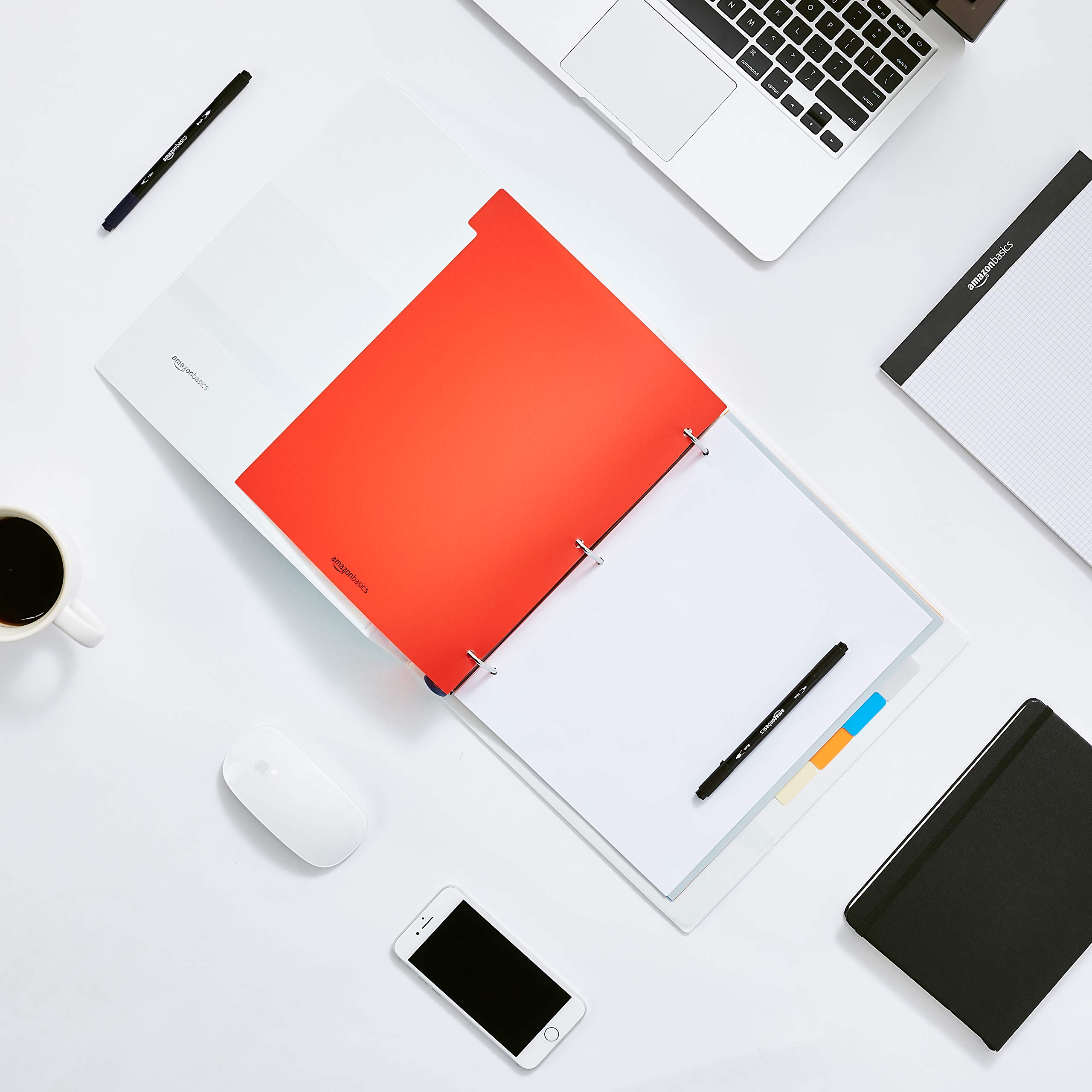 Amazon Basics Divisori 8 Linguette Lettera 6 Pezzi Colorati