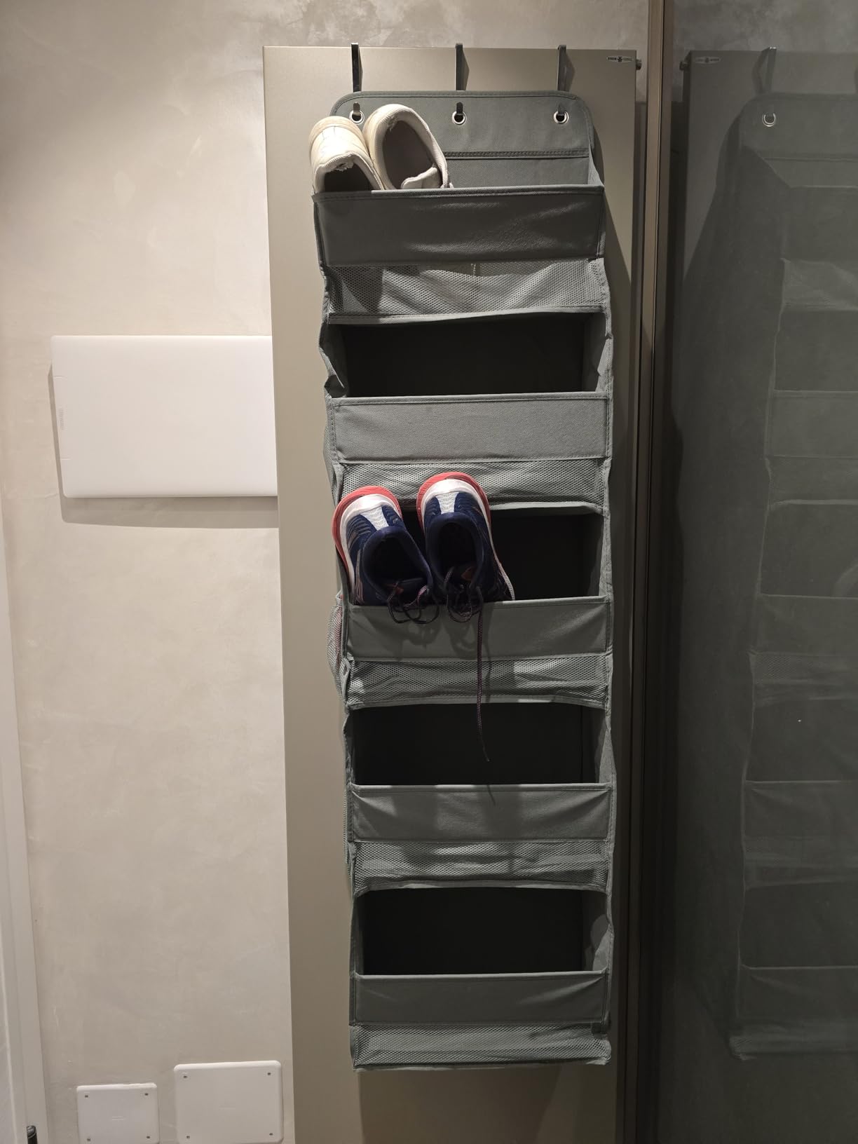 Amazon Basics Organizer da Porta 5 Ripiani Grigio Antracite