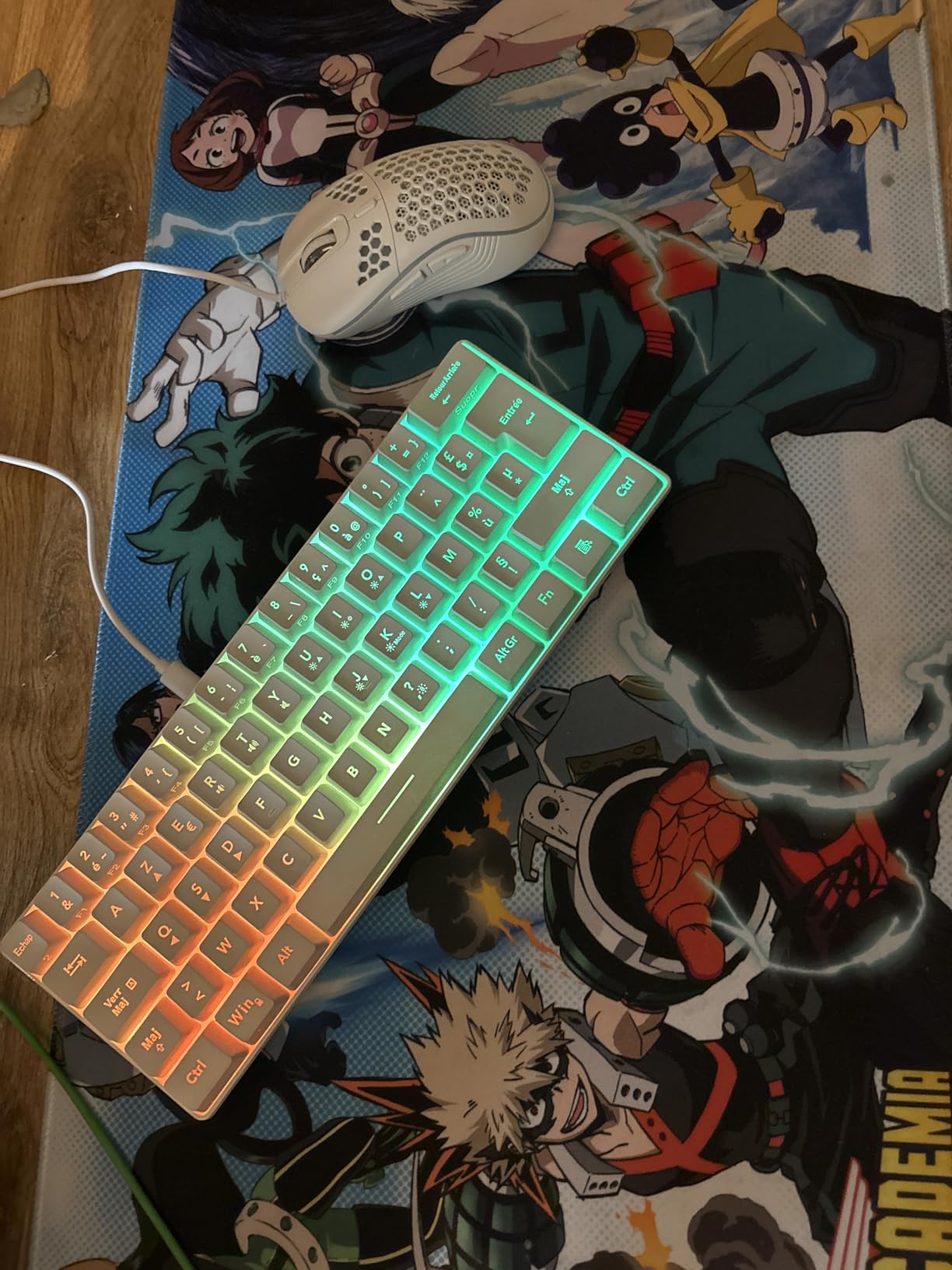 RedThunder K62 Combo Tastiera Mouse Gaming Wireless Multicolore