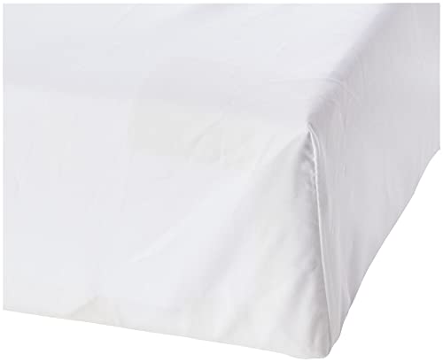 AmazonBasics Everyday Lenzuolo Angoli King 180x200 Bianco Cotone