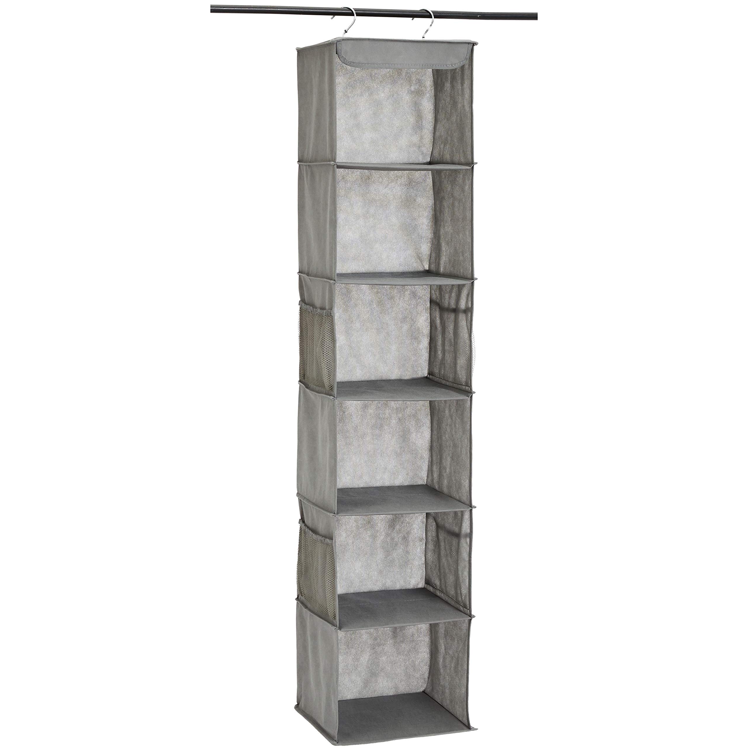 AmazonBasics Organizer armadio appeso 6 ripiani tessuto