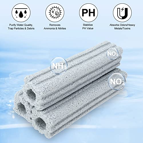 RealPlus Filtro Ceramica Acquario 56 Pezzi 15,7cm Porosi