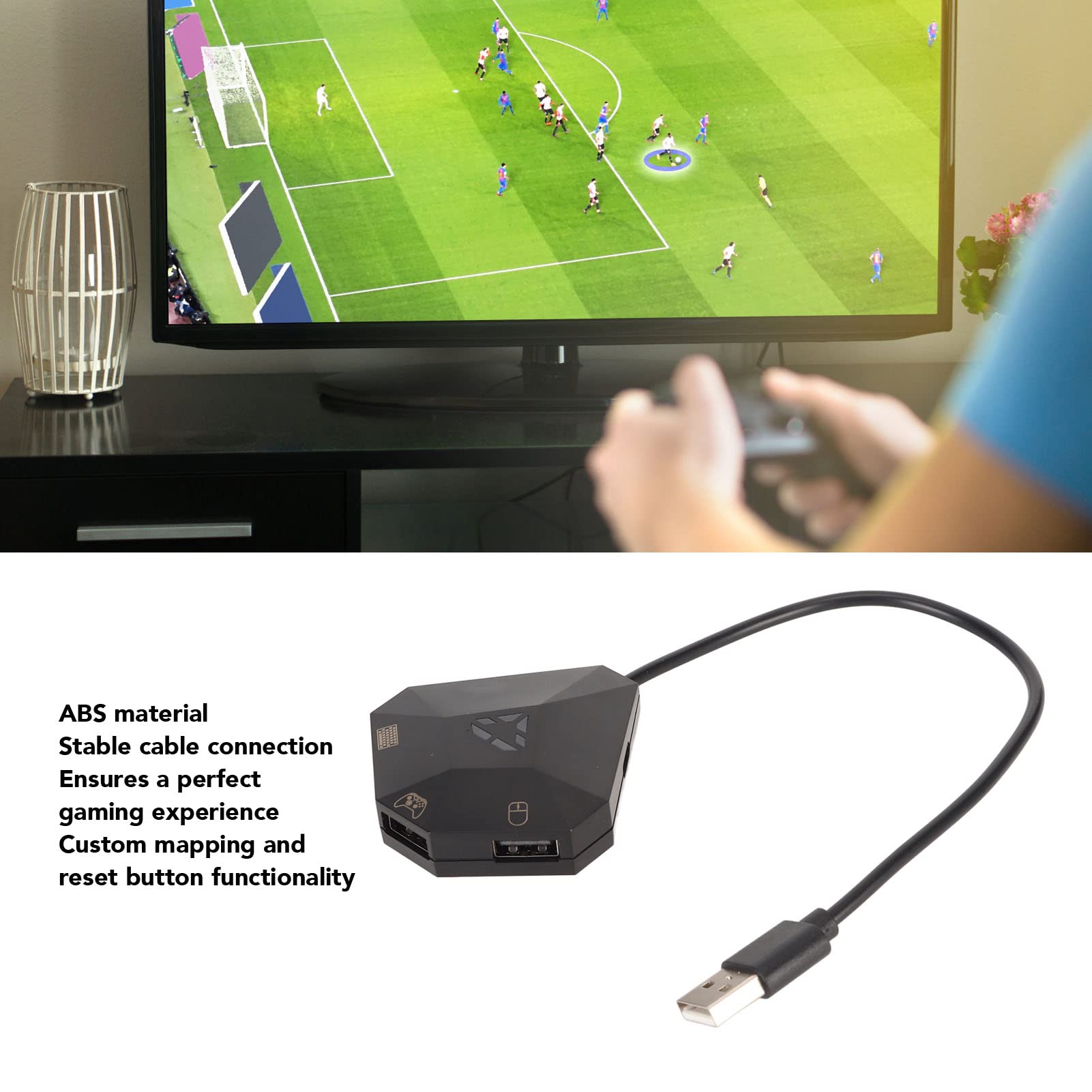 Elprico Adattatore Tastiera e Mouse per console plug and play
