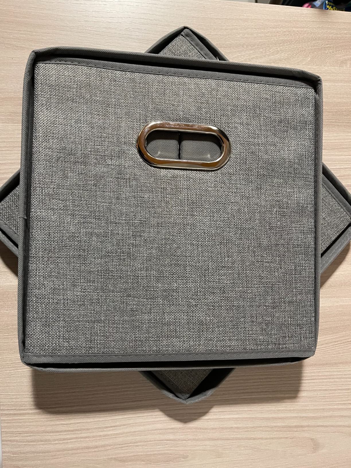 Amazon Basics Cubi Iuta Grigio 33cm 2 Pezzi