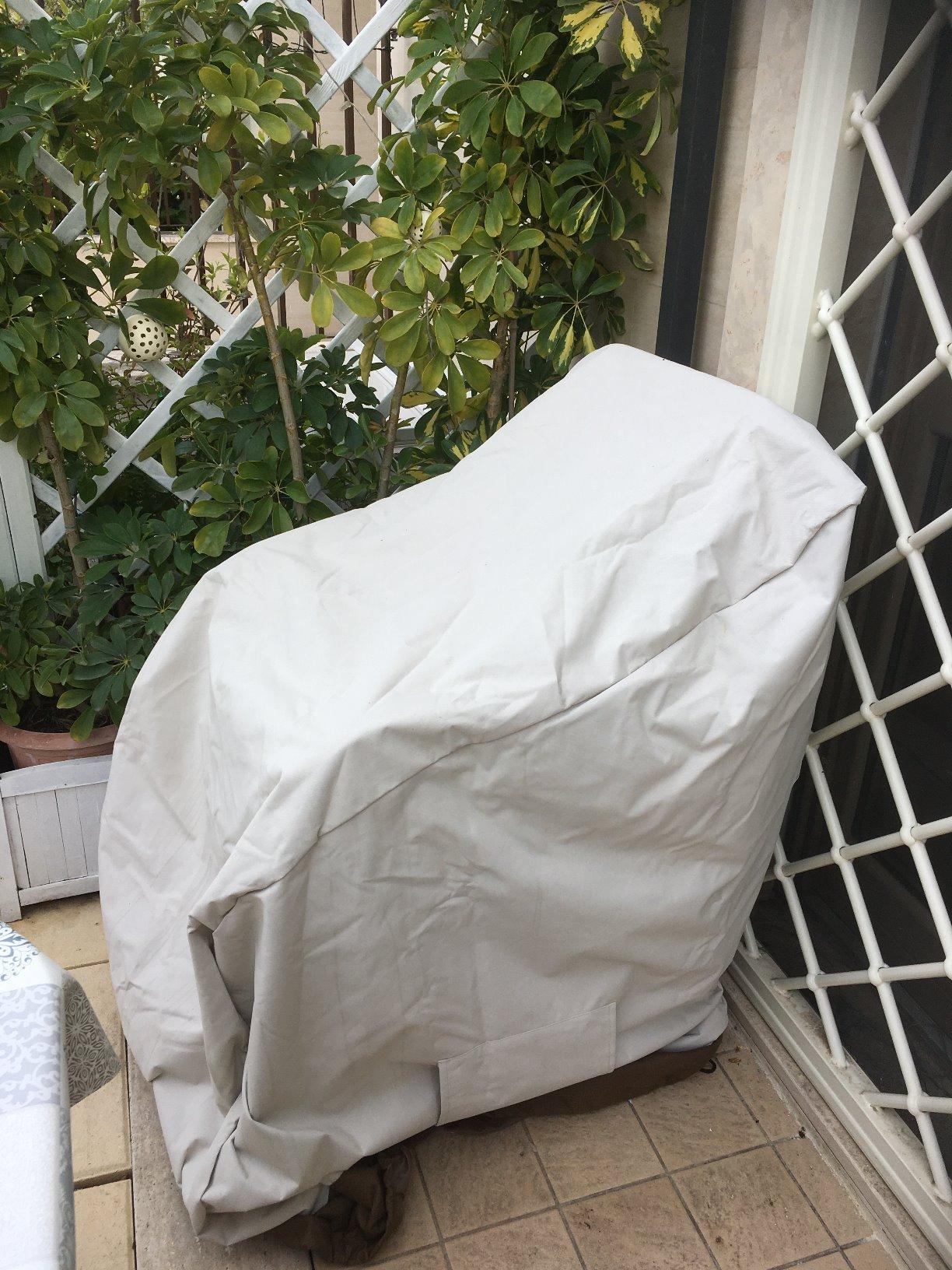 Amazon Basics Single copertura sedie giardino beige 91x63
