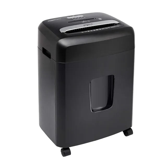 Amazon Basics Distruggidocumenti 12 Fogli Microframmenti P-4