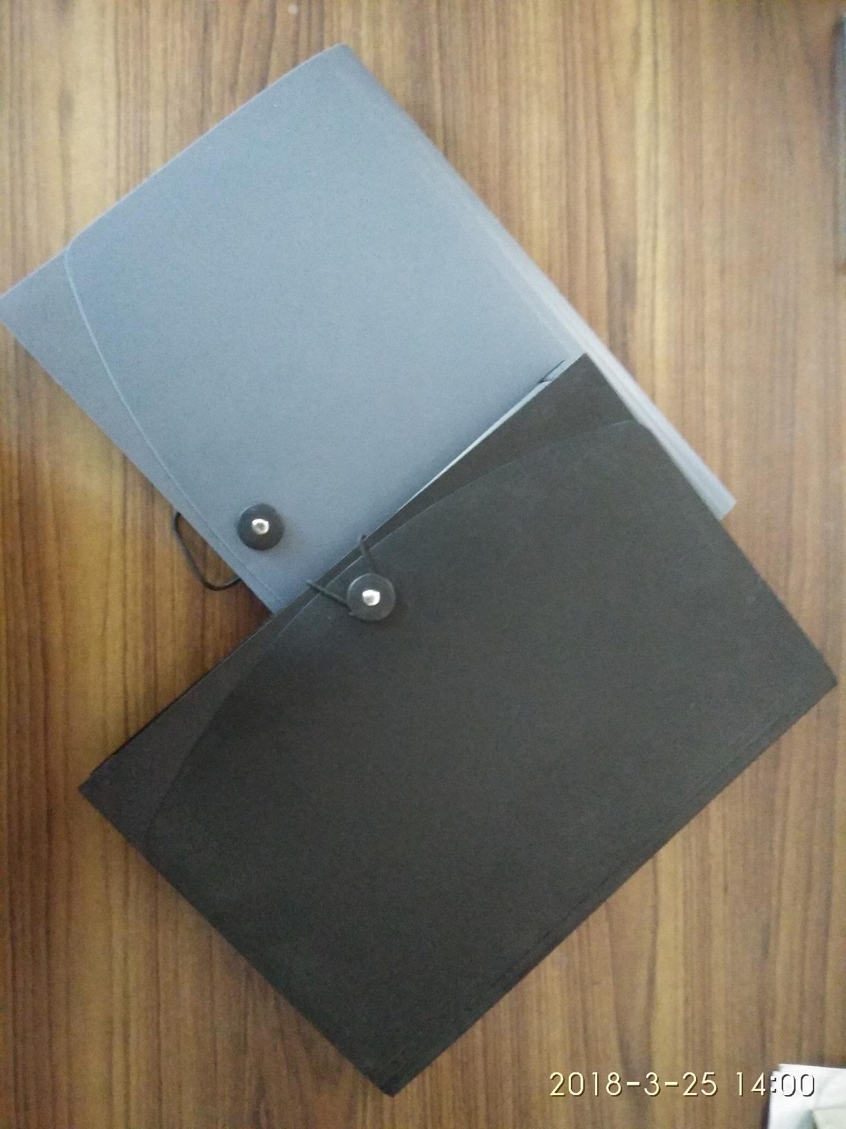 AmazonBasics Cartella espandibile A4 confezione da 2 nero/grigio 13 tasche