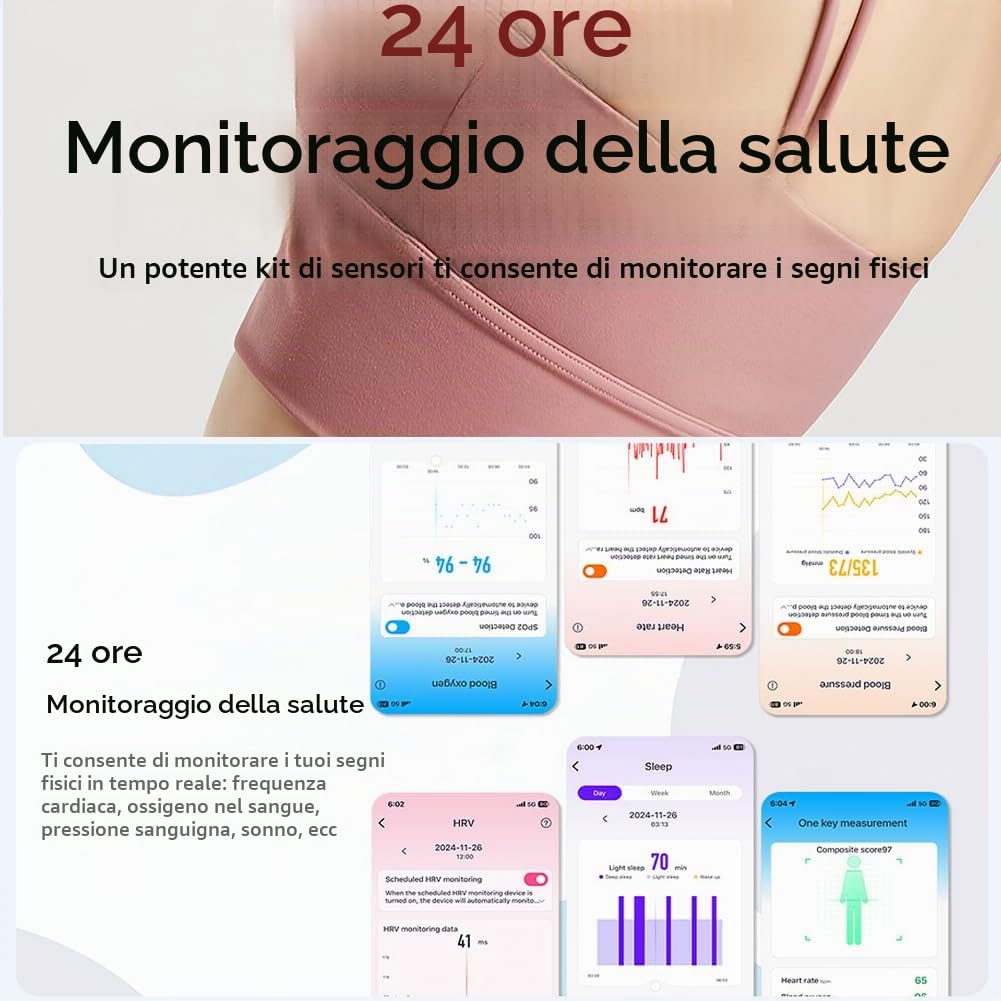 Elprico braccialetto fitness senza schermo blu 45 giorni impermeabile