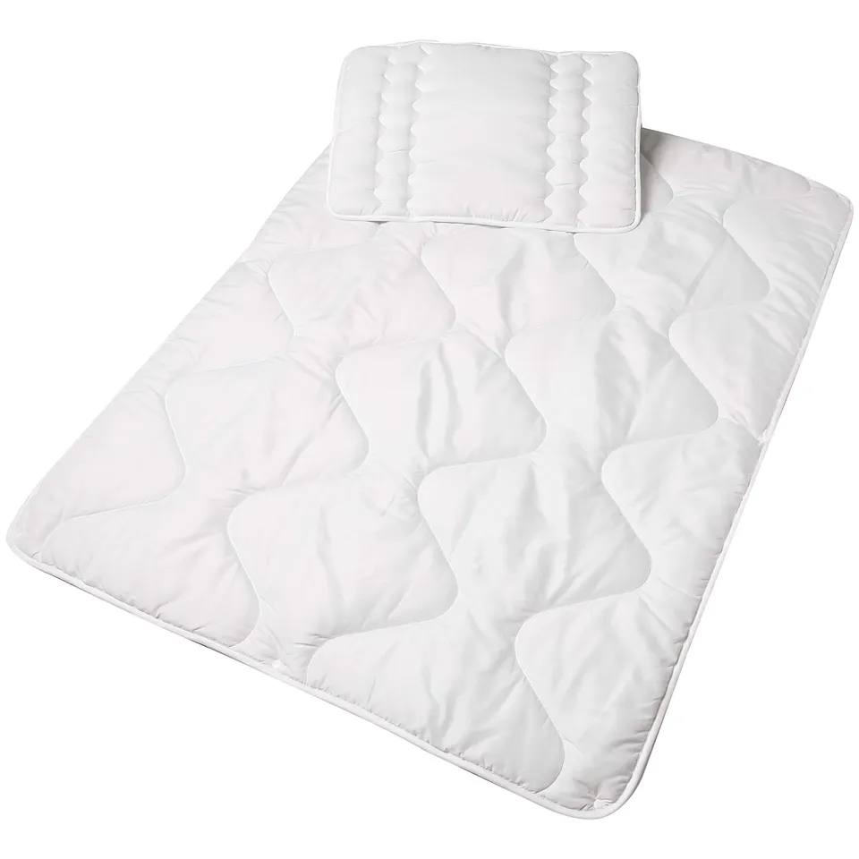Amazon Basics Piumino 4 Stagioni Bambino Bianco con Cuscino