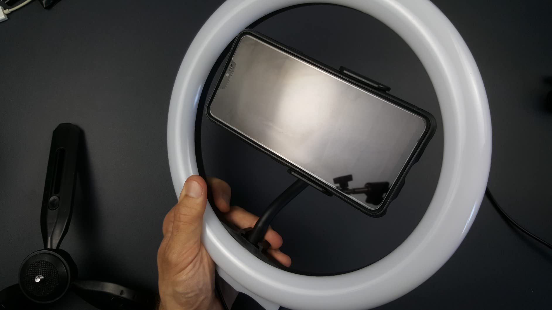 RealPlus Luce ad Anello Ring Light 10 Pollici con Treppiede