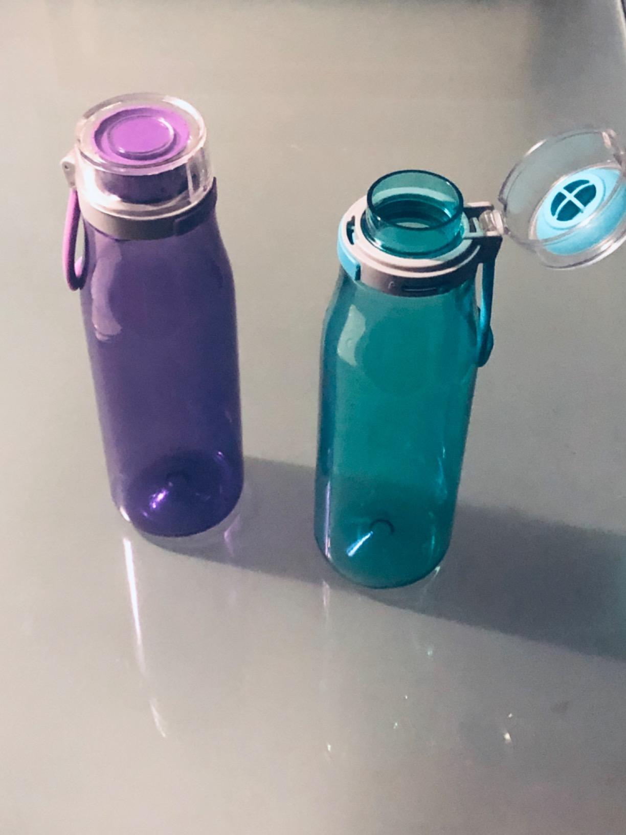 AmazonBasics Borraccia Sportiva 680 ml 2 Pezzi Blu Viola