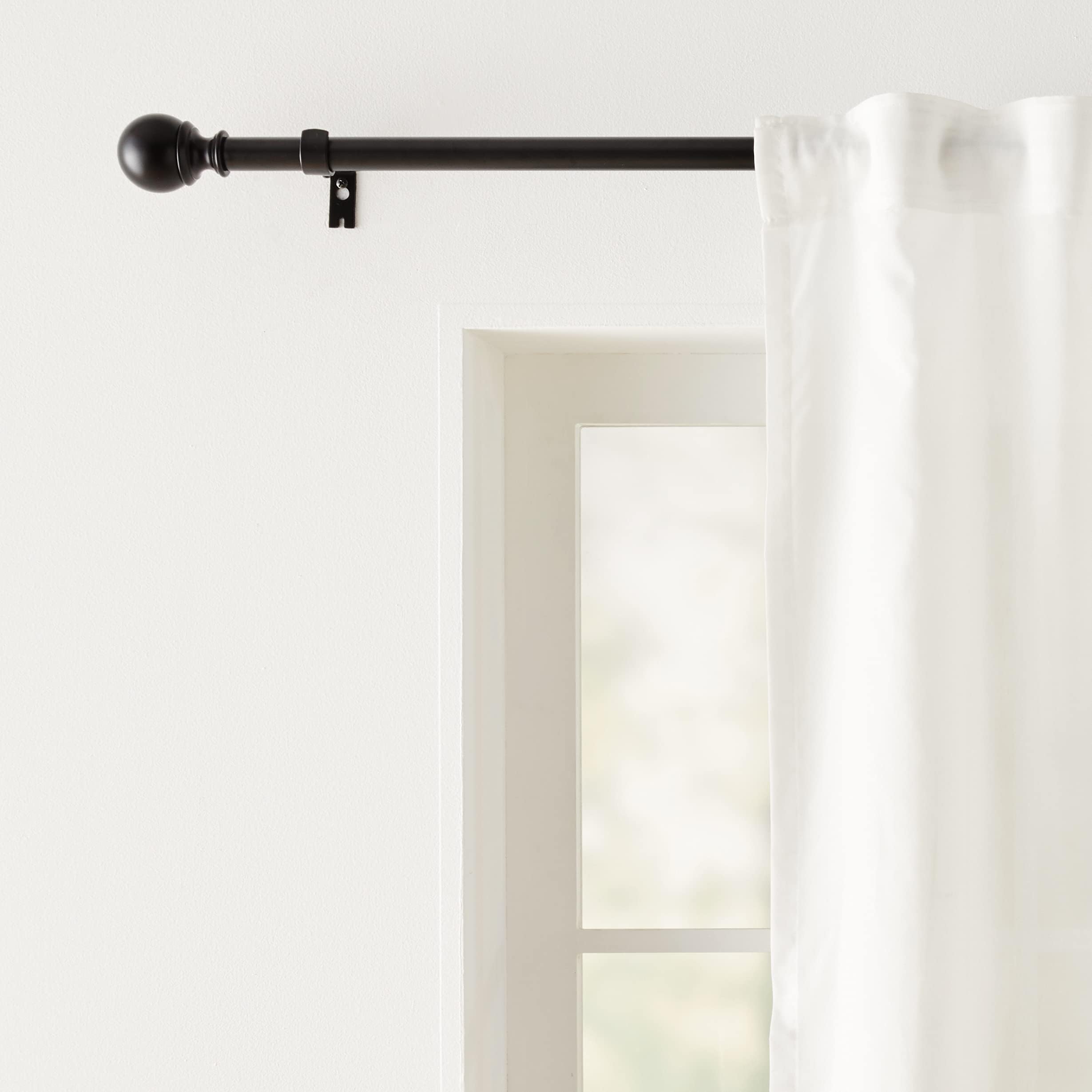 AmazonBasics Bastone Tenda 183-366 cm Nero Sfera 19 mm