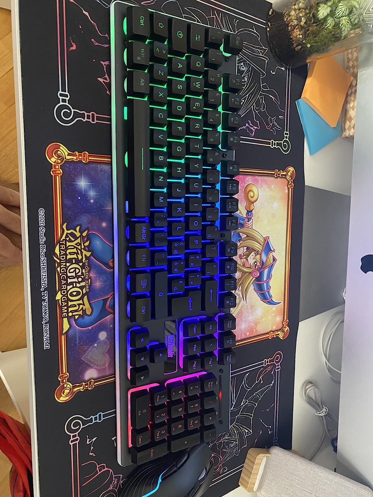 RedThunder K10 Set Tastiera Mouse Wireless RGB Nero IT