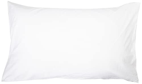 AmazonBasics Federe Cuscino 50x80 Cotone Bianco 4 Pezzi