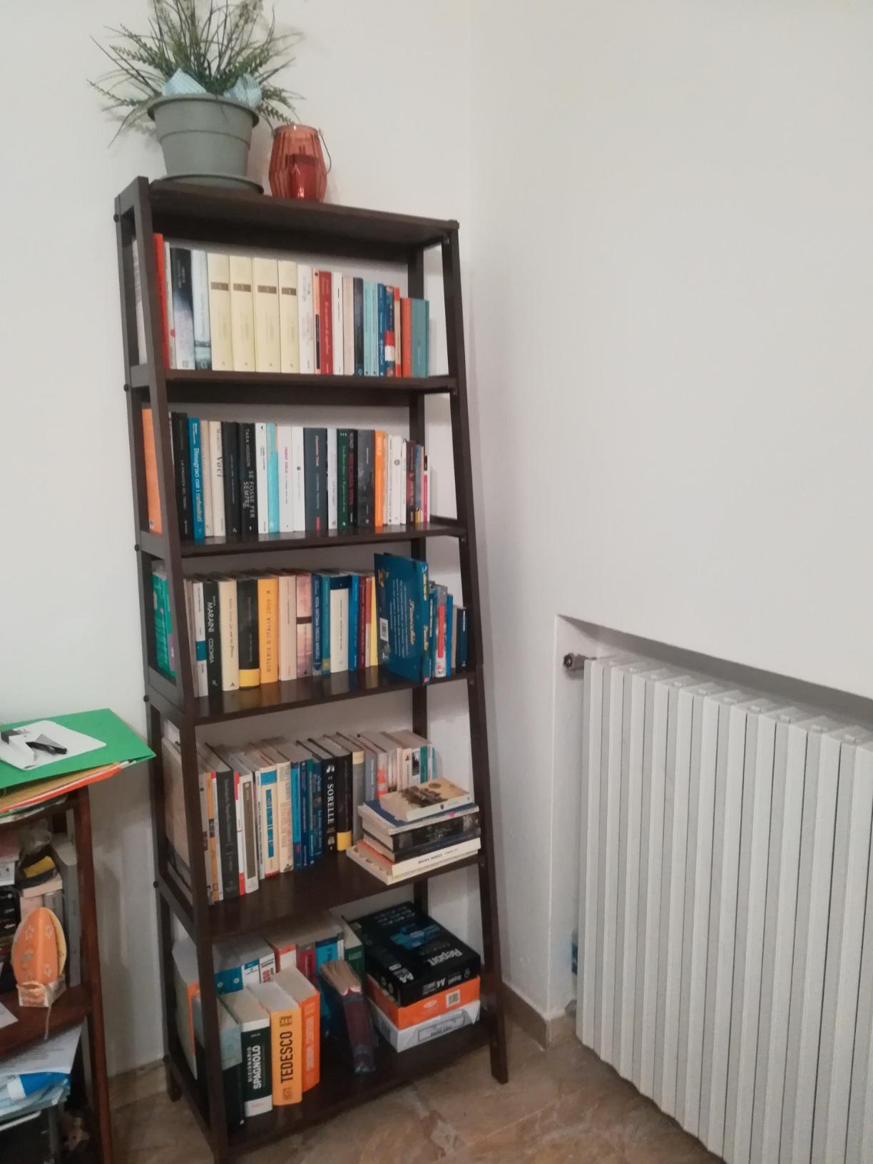 Amazon Basics Libreria 5 Ripiani Legno Massello Bianco 189 cm