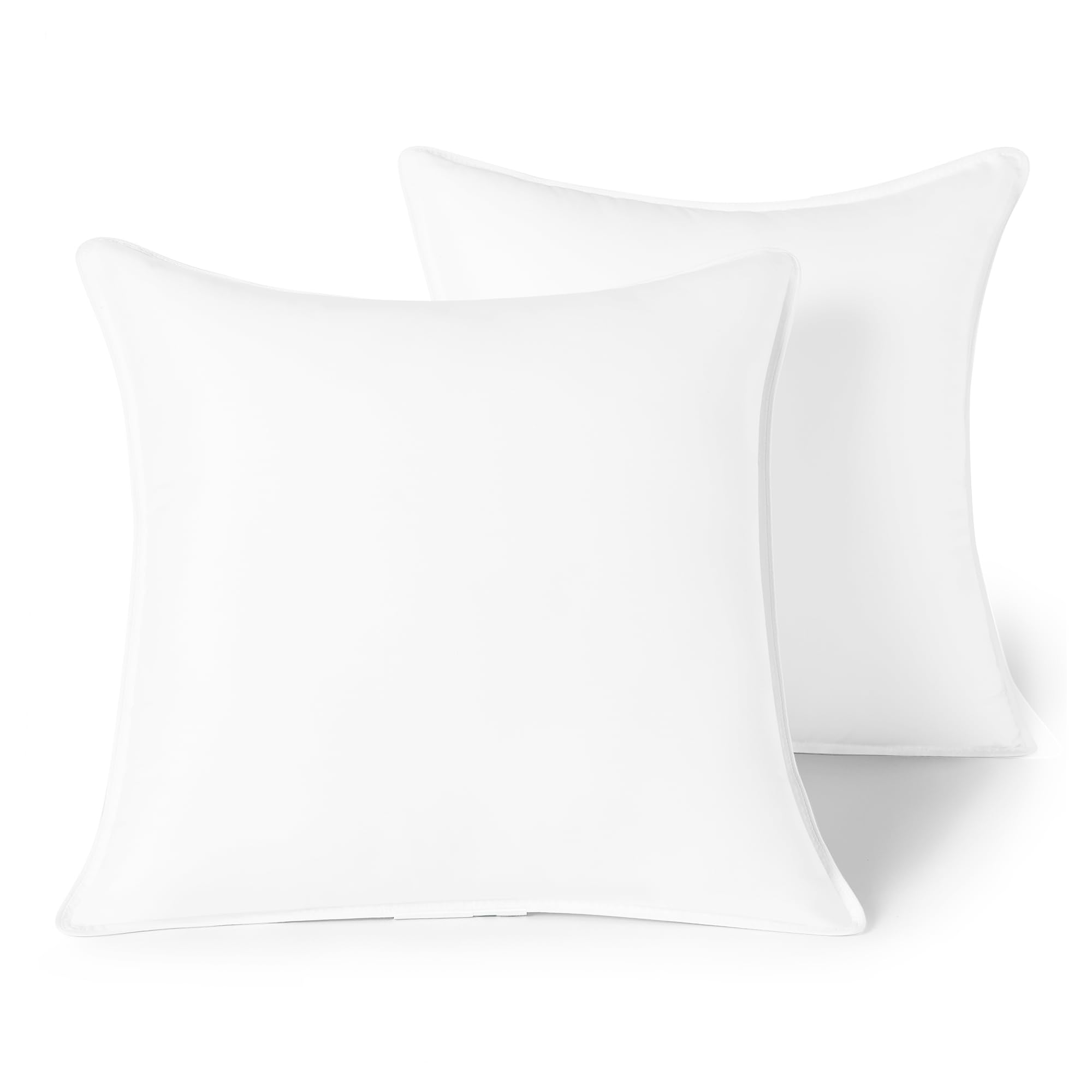 Amazon Basics inserti cuscino 45x45 set 2 bianco ipoallergenico