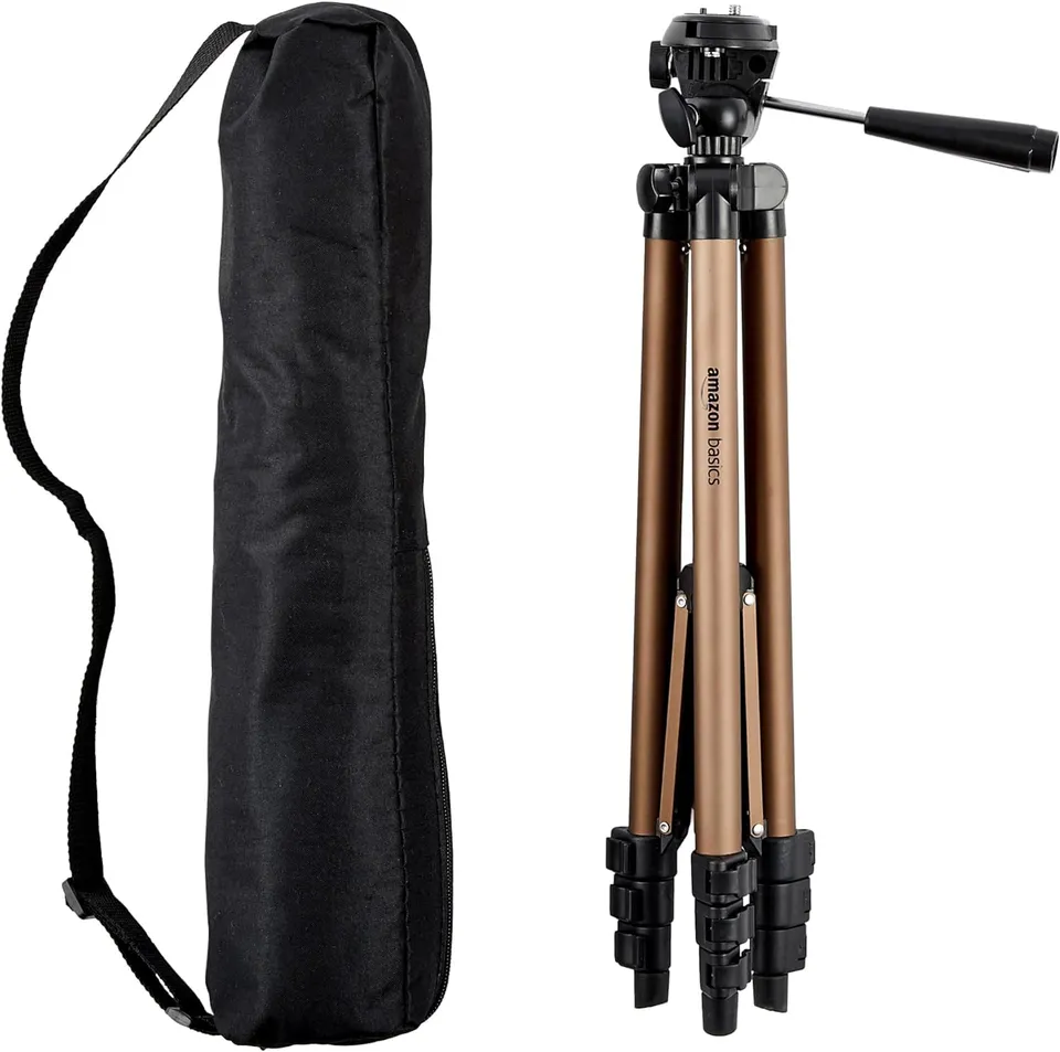 AmazonBasics Treppiede fotocamera alluminio 127 cm con borsa