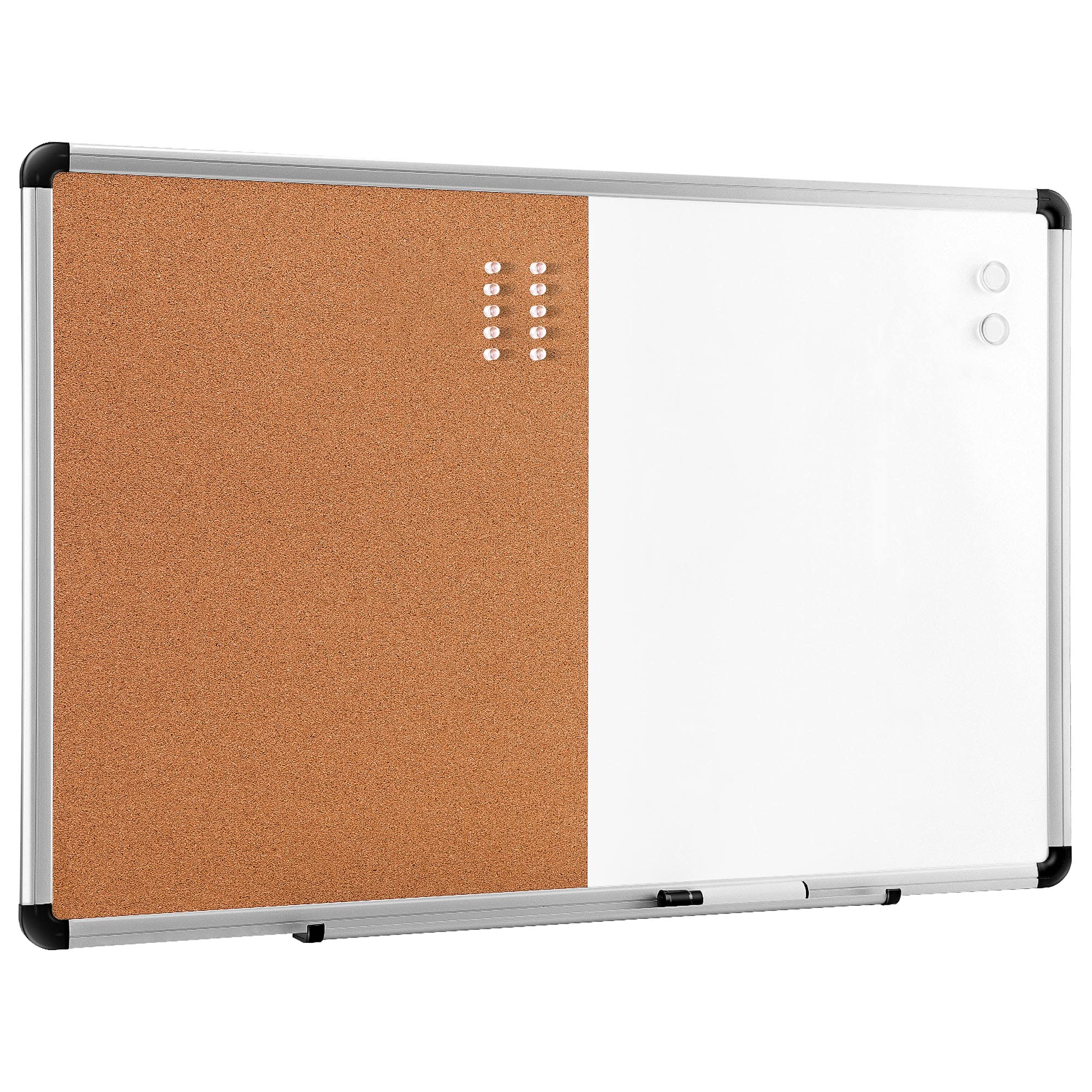 AmazonBasics Lavagna combinata magnetica sughero 91x61 cm