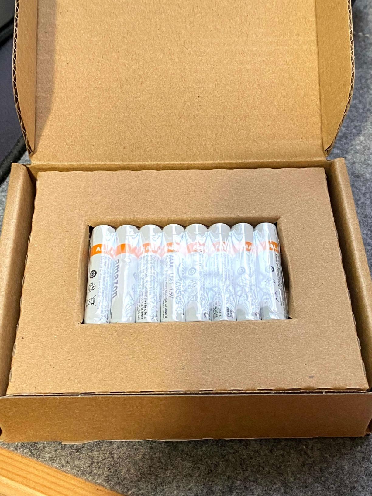 Amazon Basics Batterie Alcaline AAAA 1,5V 8 Pezzi Lunga Durata