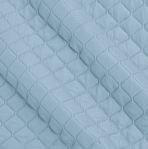 Amazon Basics copriletto trapuntato blu rombi 170x210 cm