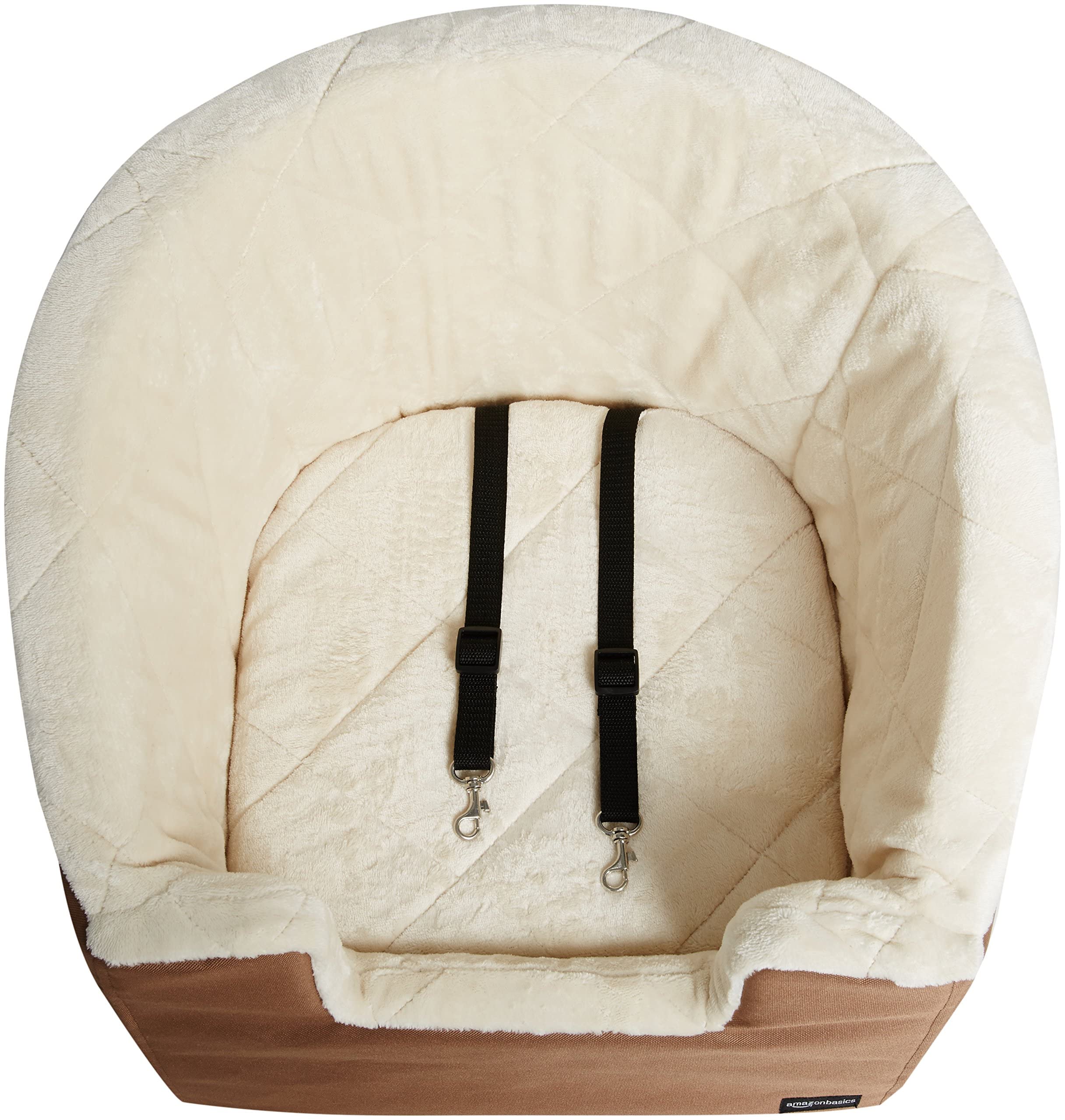 Amazon Basics Seggiolino Auto per Cani beige piccolo