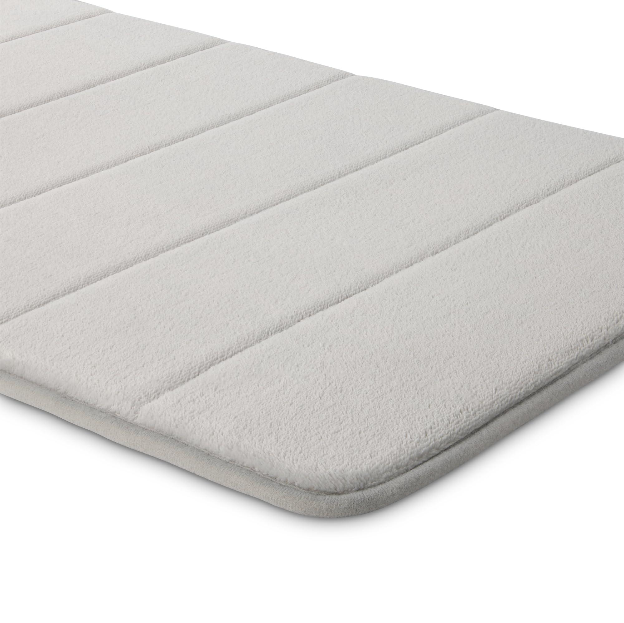 Amazon Basics Tappeto Bagno Memory Foam 43x61 Grigio Chiaro