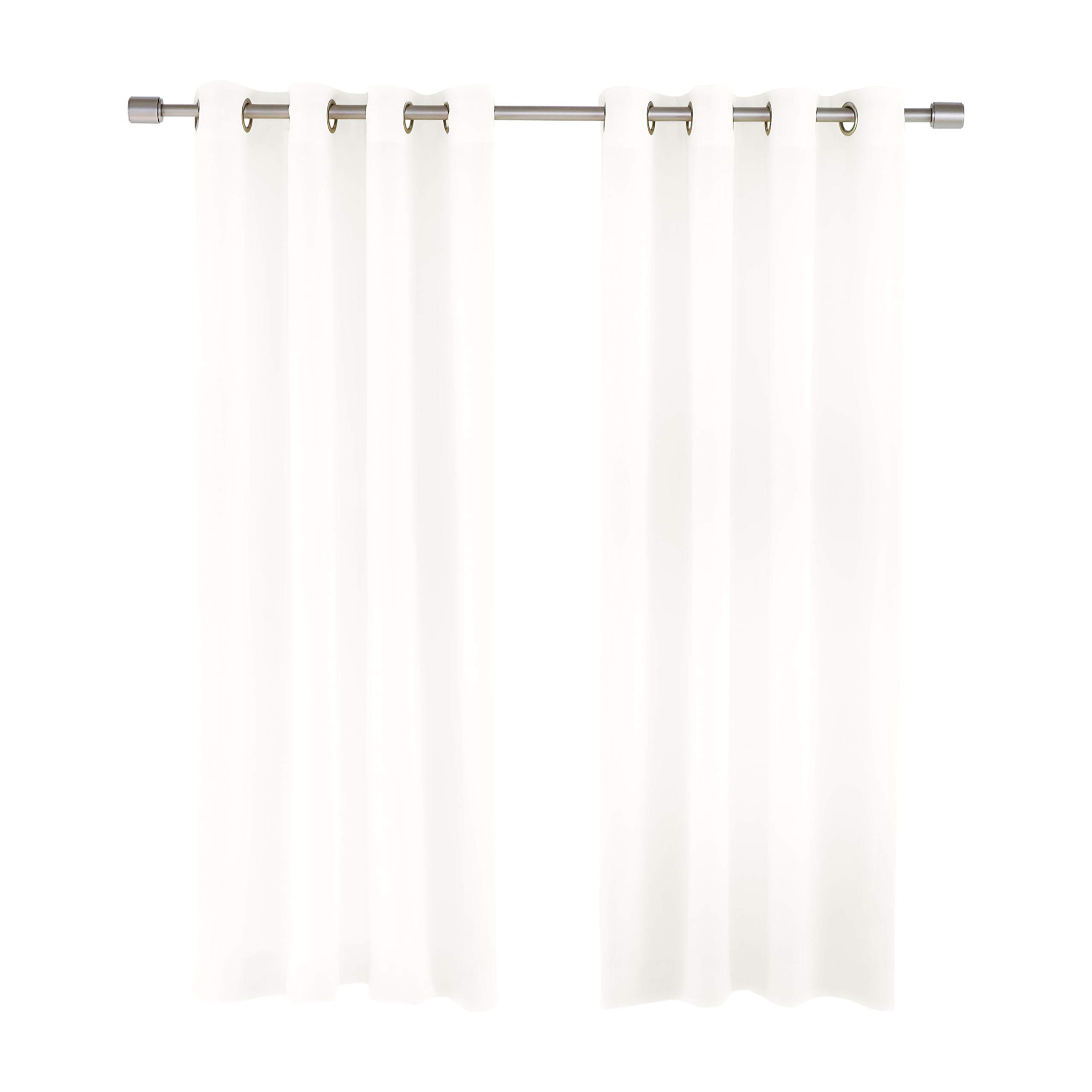 Amazon Basics Sheer 50x95 tenda con occhielli bianco 2 pezzi velata