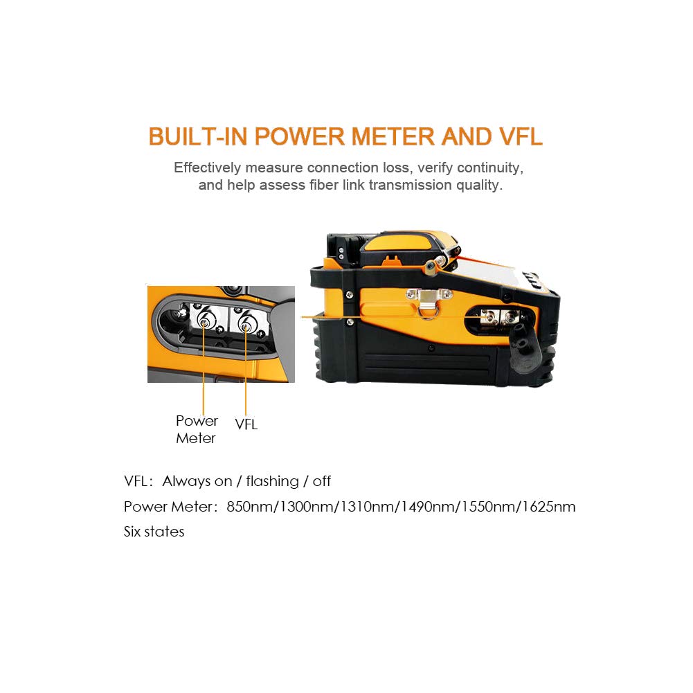 Elprico AI-9 Giuntatrice Fibra Ottica LCD 5 Pollici